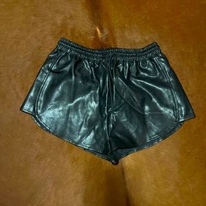 Splendid Vegan leather shorts Medium